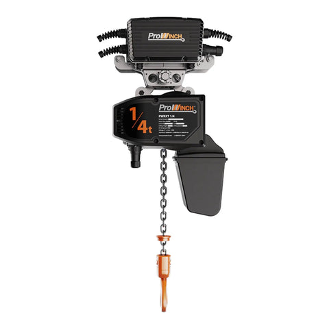 Badass Heavy Duty Electric Chain Hoist With Variable Speed Control 3 Phase 440V 2 Ton Capacity with chain and hook.