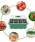 Three Pack Garden Propagator Germination Set With Adjustable Humidity Dome And Base Greenhouse Trays For Seed Starting