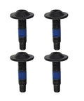 Hella Easy Install Kickass Tailgate Cap And Spoiler Trim Hardware Screws For Chevrolet Silverado And Gmc Sierra Pickup Trucks Straight Swap Replacement Bolts. Four black screws with blue thread, 1-1/16 inch length.