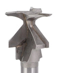 Solid Wood Tongue And Groove Router Bit With 3 Flutes for Perfect Cabinet Making Cuts showing 12.7mm steel head design.