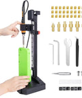 Vertical Heat Set Insert Tool Press With 90W Soldering Iron M2 M8 Heat Set Tips 30 Brass Threaded Nuts For 3D Printed Parts Nutopress Pro