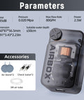 Ultra Silent Aquarium Air Pump For 60 To 90 Gallon Tanks, Compact Size shown with parameters and accessories