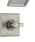 Dryden 14 Series Tub And Shower Trim Kit With Single Function Shower Head Stainless Finish 2.0 GPM Flow Pressure Balance Valve
