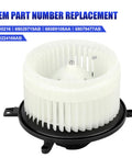 Heater Blower Motor With Fan That Fits Dodge Grand Caravan Jeep Grand Cherokee Chrysler Town And Country Durango 2008 2009 2010 2011 2012 2013 2014 2015 2016 2017 2018 2019 2020 Replacement HVAC Fan Motor