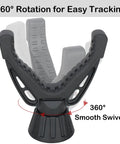 360 Degree Rotating V Yoke Rifle Rest for shooting sticks, tripods, and monopods with smooth swivel base for stability