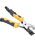 Top Shelf Heavy Duty Electric Crimping Machine For Badminton Rackets With Trumpet Pliers showing durable design and ergonomic grips.