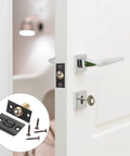 Black Closet Door Ball Catch Hardware Set Durable Brass Core Low Profile Concealed Latch No Fuss Smooth Quiet Closure