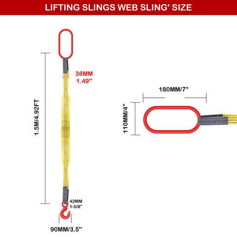 Heavy Duty Lifting Web Sling With G80 Hook For 3 Ton Loads And Industrial Rigging Tasks This Durable Five Foot Strap Is A Solid Heavy Hitter Designed To Move Big Gear Without Any Sweat Or Compromise
