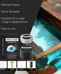 All In One Epoxy Resin Polishing Kit For Scratch Repair And High Gloss Finish, Pro Grade Compound with scraper and sponge
