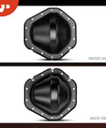 10.5 Ring Gear Rear Differential Cover with Gasket and Magnet for Chevy Silverado 2500 front and back view