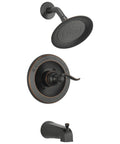 Windemere 14 Series Bathtub And Shower Faucet Set In Oil Rubbed Bronze with Shower Head, Handle Trim, Valve Kit, Tub Spout, Rough-In Valve Sold Separately