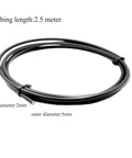 Hydraulic Brake Hose Kit For Mountain Bikes 2500mm Tubing With 2mm ID And 5mm OD Brass Ferrules And Barbs Coiled Hose