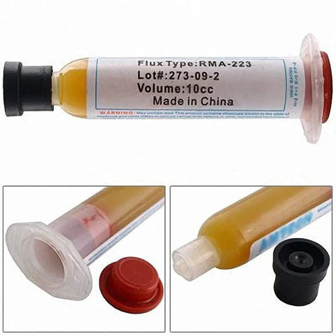 Pro Grade Solder Paste Flux Grease RMA223 10cc tube with caps for PCB rework
