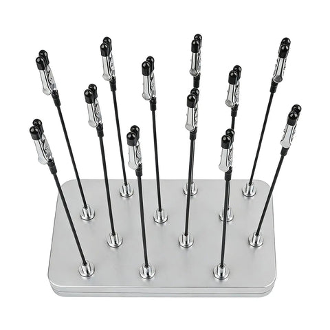VBESTLIFE Helping Hands Soldering Station Kit with Magnet Base and 12 Flexible Alligator Clips, showcasing clip structure and base.
