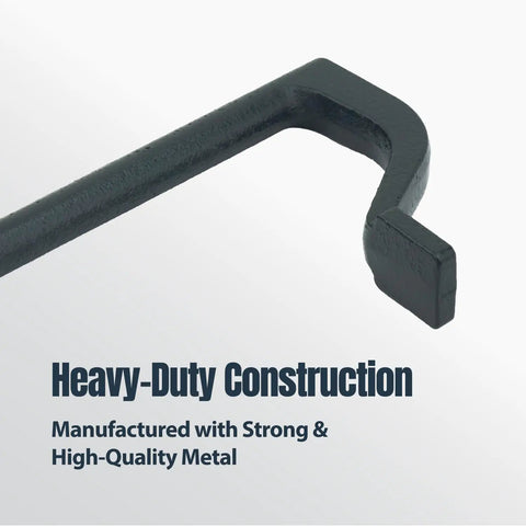 Heavy-duty metal construction for 8 Inch Bench Holdfast Clamps for Three-Quarter Inch Bench Dog Holes and MFT Tables, 2 Pack.