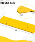 12 Inch Sheet Metal Bender Tool for duct bending and HVAC projects with dual folding depth, shown in yellow carbon steel.