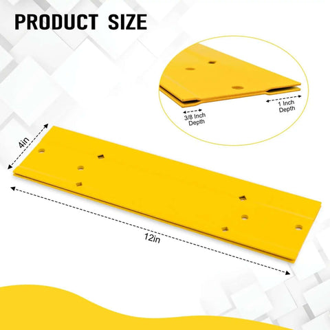 12 Inch Sheet Metal Bender Tool for duct bending and HVAC projects with dual folding depth, shown in yellow carbon steel.