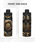 Steampunk Gears Print Insulated Water Bottle For Gym Outdoor Travel And Office Use Built For Your Active Lifestyle Durable