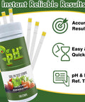 Image of Soil pH Test Strips Kit for Garden Lawn Vegetables and Flowers Indoor and Outdoor Plants Accurate pH 3.5 to 9 Test Paper
