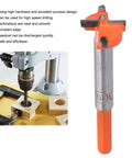 lvifloae carbide hinge-hole drill bit with orange handle, 19 mm, for drilling hinge holes in wood and plywood.