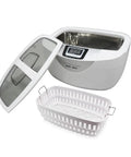 Heavy Duty 2.5L Ultrasonic Cleaner With Smart Digital Timer And Heating Element Ultra Quiet Jewelry Watch Veggie Scrubber Includes Stainless Steel Basket.