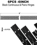 Heavy Duty 6 Inch Stainless Steel Piano Hinge Continuous Hinge With 1.2 Inch Open Width for furniture and cabinets