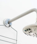 12 Inch L Shaped Shower Arm Extension For Rainfall And Adjustable Showerheads Brushed Nickel Finish Easy Install Extends Reach From Wall