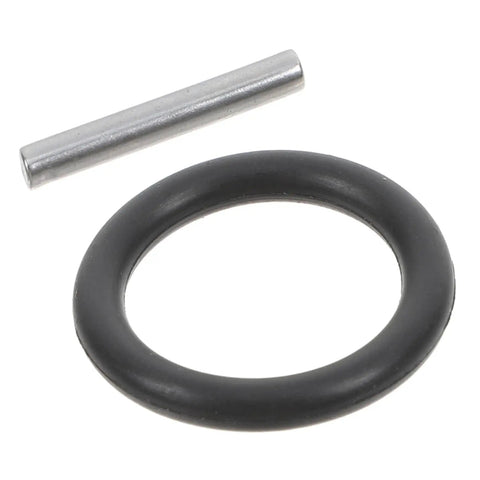 Sealing Gasket Dowel Pin Kit for Automotive Repair and Maintenance DIY Ready 10 Piece Set for Secure Fastening and Easy Maintenance Versatile Rubber Seals for Automotive Plumbing and Home Projects. black rubber O-ring with metal dowel pin