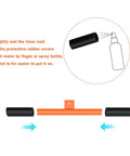 Instruction for installing protective rubber covers on Ladder Roof Hook 2 Pack With Wheel Heavy Duty Steel Stabilizer.