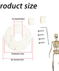 Rotating Arm Plate With Head Bracket Repair Kit For 12 Foot Giant Skeleton Replacement, including screws and measurements