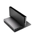 Legit Thunderbolt 5 MacBook Docking Station Delivering Triple 4K 144Hz Screens And 140W Rapid Charge With Eleven Blazing Fast Ports In Clean Space Black Shell, rear view with ports.
