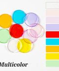Colorful multilayered chips from 500 Pack Bingo Chips Set For Bingo Night And Classroom Games Colorful Plastic Poker Chips Set
