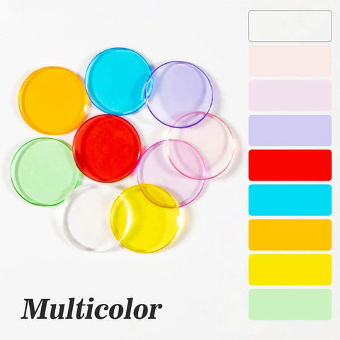 Colorful multilayered chips from 500 Pack Bingo Chips Set For Bingo Night And Classroom Games Colorful Plastic Poker Chips Set
