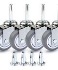 2 Inch Shop Vac Wheel Replacement Set Of 4 Caster Wheels With Eight Millimeter Or Five Sixteenth Inch Stems Heavy Duty TPR Material