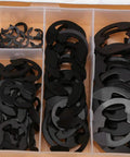 300 Piece Circlip Assortment Set With External 304 Stainless Steel Retaining Clips For Axles And Shafts Nine Sizes For Replacement Projects