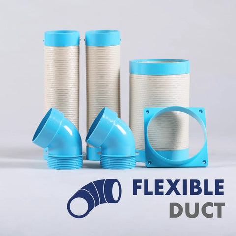 Flexible duct components for Heavy Duty Mobile Spot Cooler With Twin Duct For Indoor And Outdoor Use 10236 BTU Pro Grade R32