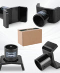 Heavy Duty Bottle Jack Adapter For Twelve Ton And Twenty Ton Jacks, Tough As Nails Axle Lift Saddle, shown from various angles