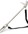 30 Inch Halligan Tool with Shoulder Straps for Firefighters, Steel Forged Bar, Emergency Breach, Demolition Tool Side View