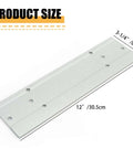 Flat view of 12 Inch Sheet Metal Folding Tool With Dual Depth Gauges One Inch And Three Eighths Inch Depth For HVAC Roofing Projects.