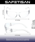 Clear Safety Glasses For Men Bulk 24 Pack Crystal Safety Goggles With Scratch Resistant Polycarbonate Lenses Meets ANSI Z87.1