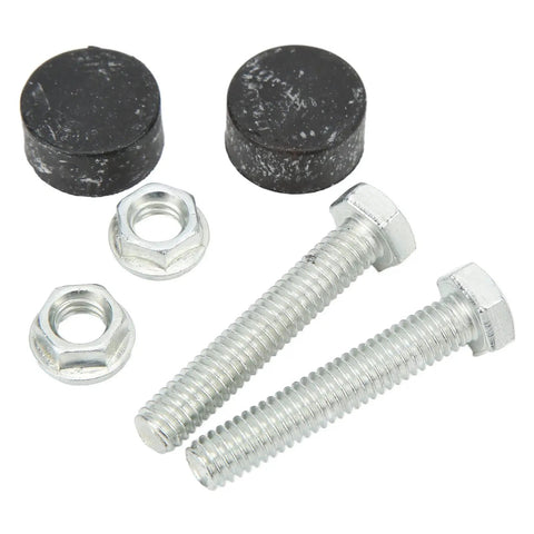 Heavy Duty 2 Piece Hood Bumpers For 64-75 Olds Gs Lark Special Malibu Nova Cutlass Tempest Rubber Aluminum Bonnet Adjuster Stopper Kit, bolts and nuts