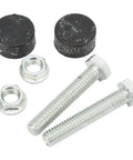 Heavy Duty 2 Piece Hood Bumpers For 64-75 Olds Gs Lark Special Malibu Nova Cutlass Tempest Rubber Aluminum Bonnet Adjuster Stopper Kit, bolts and nuts