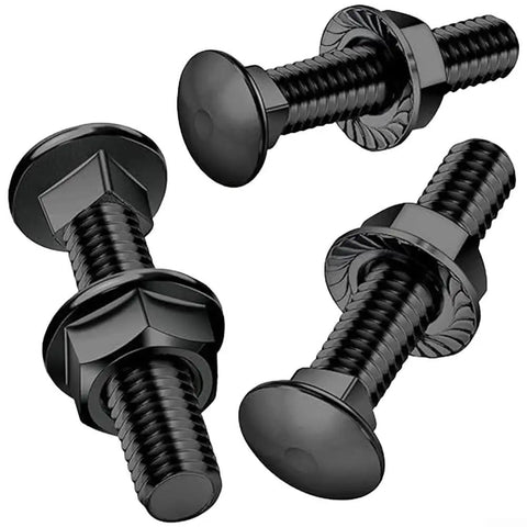 25 Piece M5 Carriage Bolt And Flange Nut Set, Stainless Steel 304 Rust Resistant Fasteners For Agricultural Equipment Storage Racks And Furniture Assembly, Non Slip Grip And Heavy Duty Security