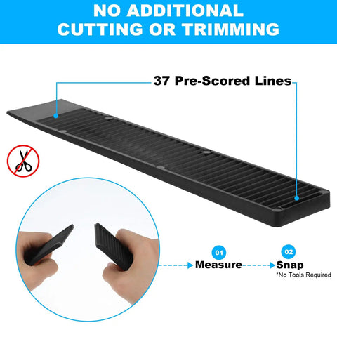 48 Pack Heavy Duty Plastic Composite Shims with 37 pre-scored lines for easy snapping, ideal for furniture doors toilets, weatherproof design.