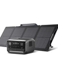 RIVER 3 Plus Solar Generator With 110W Panel 286Wh LiFePO4 Battery 600W Continuous Power Surging To 1200W X Boost