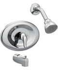 Chateau Chrome All-In-One Single-Handle Posi-Temp Eco-Performance Shower Faucet Set With Valve, WaterSense Certified, Chrome Finish