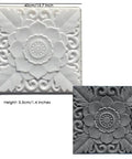 Lotus Square Concrete Molds For Walkways And Garden Paths, Easy To Use Reusable ABS Plastic Paver Molds For DIY Hardscaping