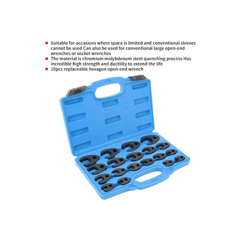 Premium 9 Piece Deep Impact Socket Set For Car Wheel Hub And Axle Nuts. Heavy Duty hex sockets in blue case