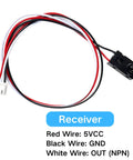 High Speed Infrared Break Beam Sensor Set Of Four With Five Millimeter LEDs Counting Module Split Through Beam Photoelectric Switch Five Volt Sensor NPN Normally Open Cable Length Twenty Five Cm Test Distance One Hundred Cm receiver with wiring diagram