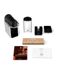 Pixie Aluminum Espresso Machine For Capsule Coffee Lovers, Compact DeLonghi Brewer components laid out